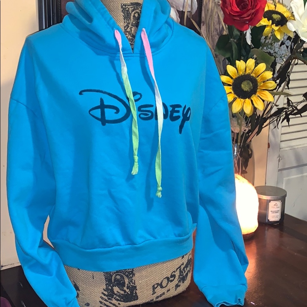 Disney cropped hoodie fits like a Medium NWOT